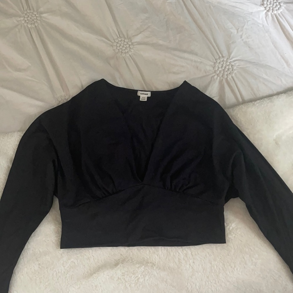 Black V-Neck Shirt from Garage // Size Small